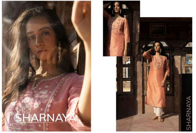 Sharnaya By 100miles Fancy Embroidered Kurti Wholesale Shop In Surat